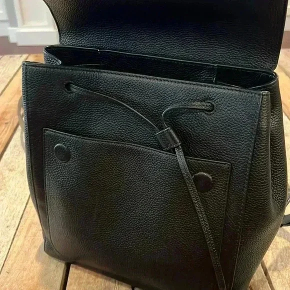 EUC Tory Burch Leather Backpack (Black) - Picture 3 of 9